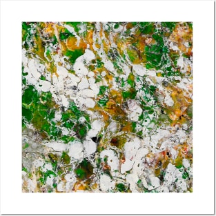 Abstract marble texture fluid art design Posters and Art